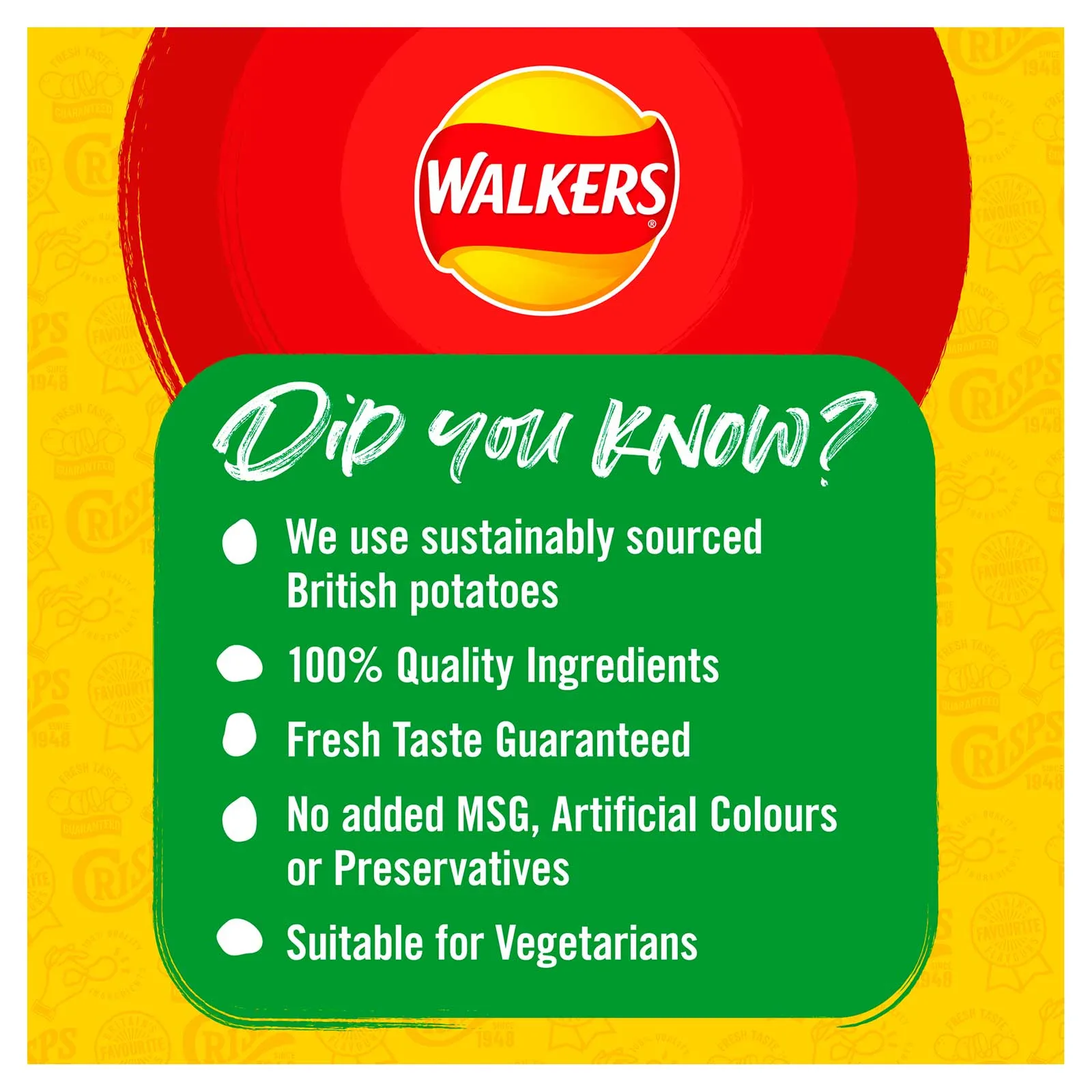 32 x Walkers Crisps Salt & Vinegar Sharing Pack 45g Best Before Date