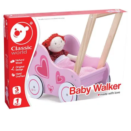 Classic World Baby Walker Pink