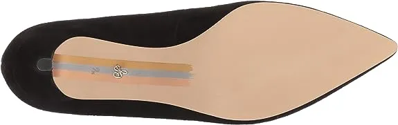 Sam Edelman Dori Black Suede Slip On Pointed Toe Kitten Heel Fashion Pumps