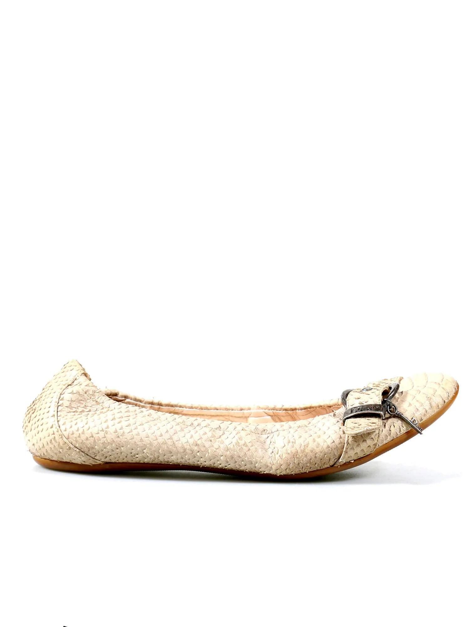 Snakeskin Ballet Flats
