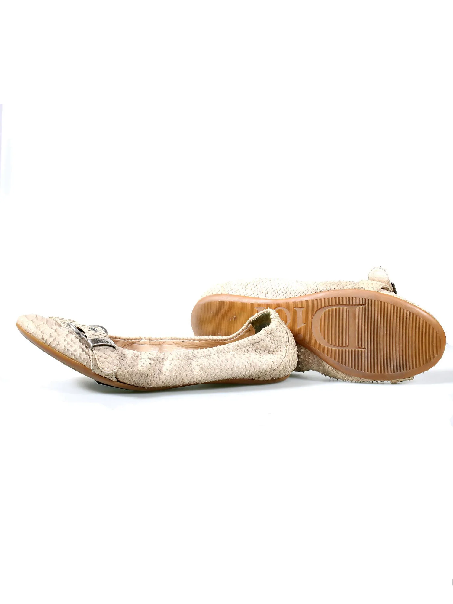 Snakeskin Ballet Flats