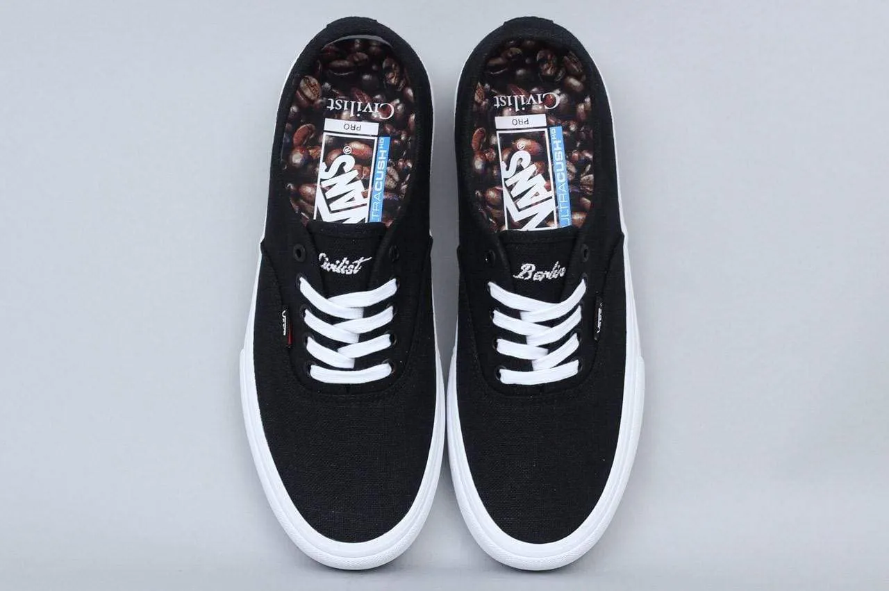 Vans Authentic Pro Shoes Civilist Black / True White