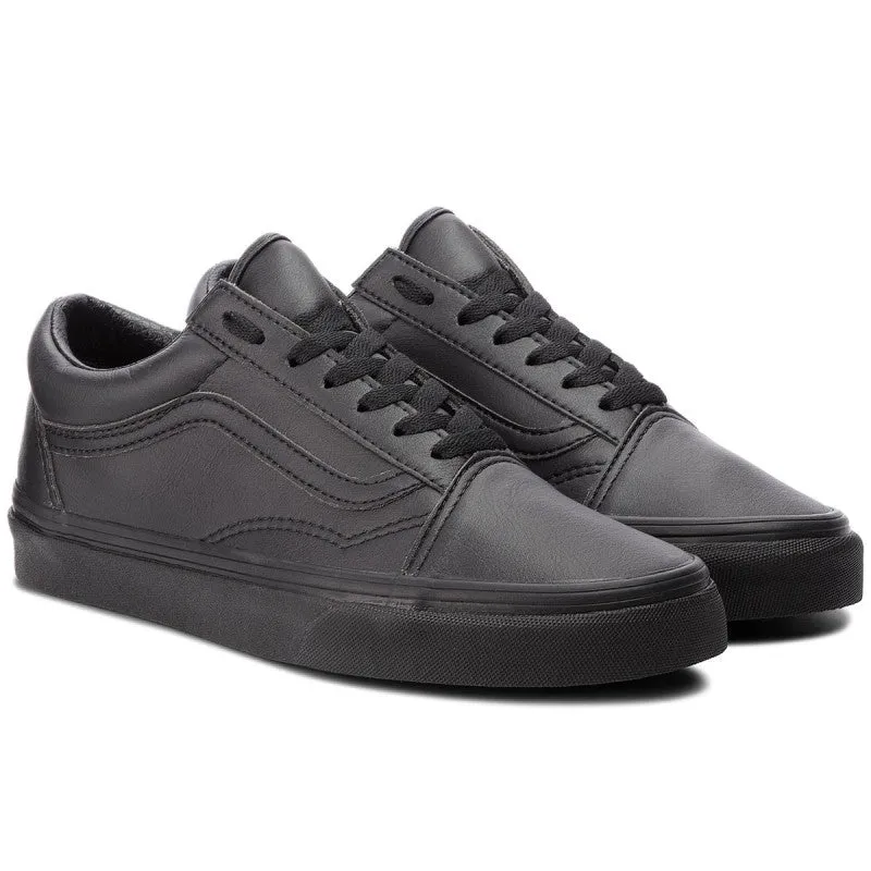 Vans Old Skool Mono Blk Leather - (VN0A38G1PXP) - OSL - R2L14