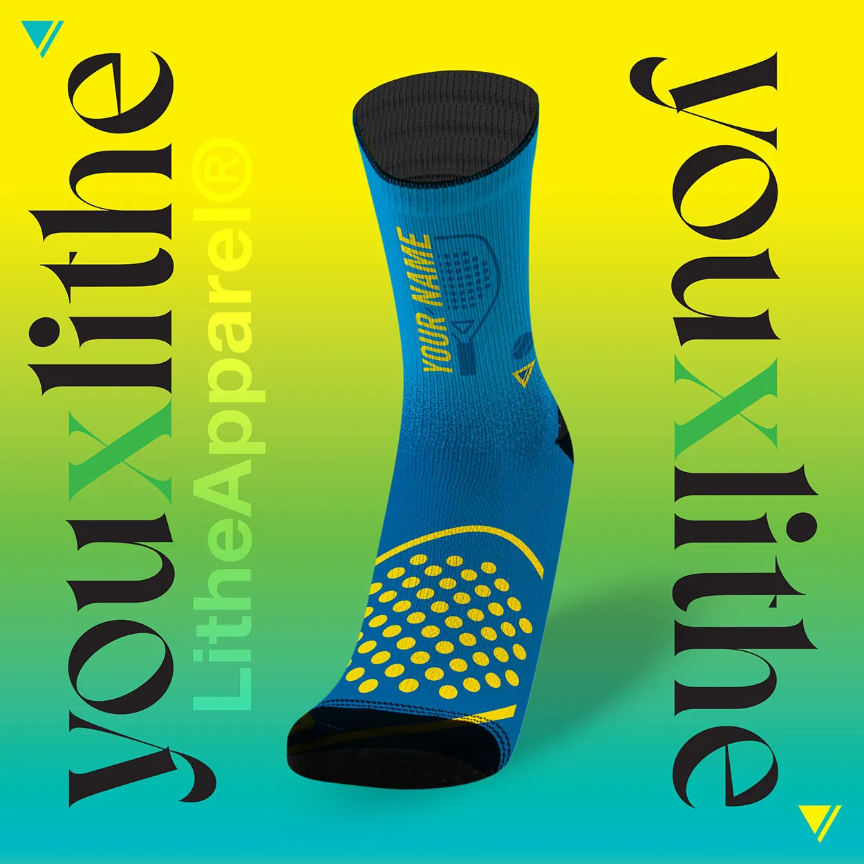YOU X LITHE | CALCETINES PERSONALIZADOS | PADEL